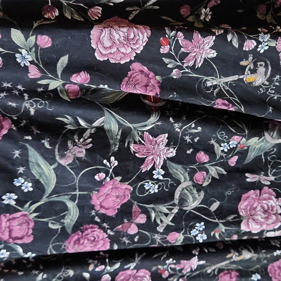 Hot Topic pin up style dress with purple flowers and bug pattern - Picture 3 of 4